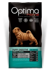 Optimanova Puppy Digestive (Кролик и картофель)